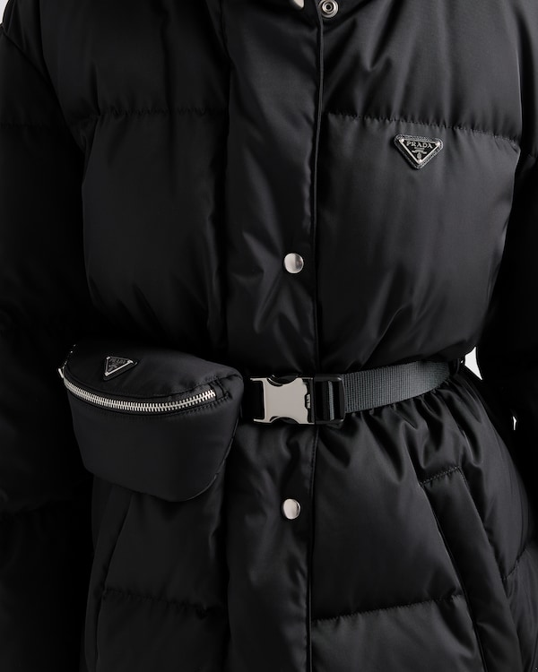 Re-Nylon down coat - Black Re-Nylon down coat - Black