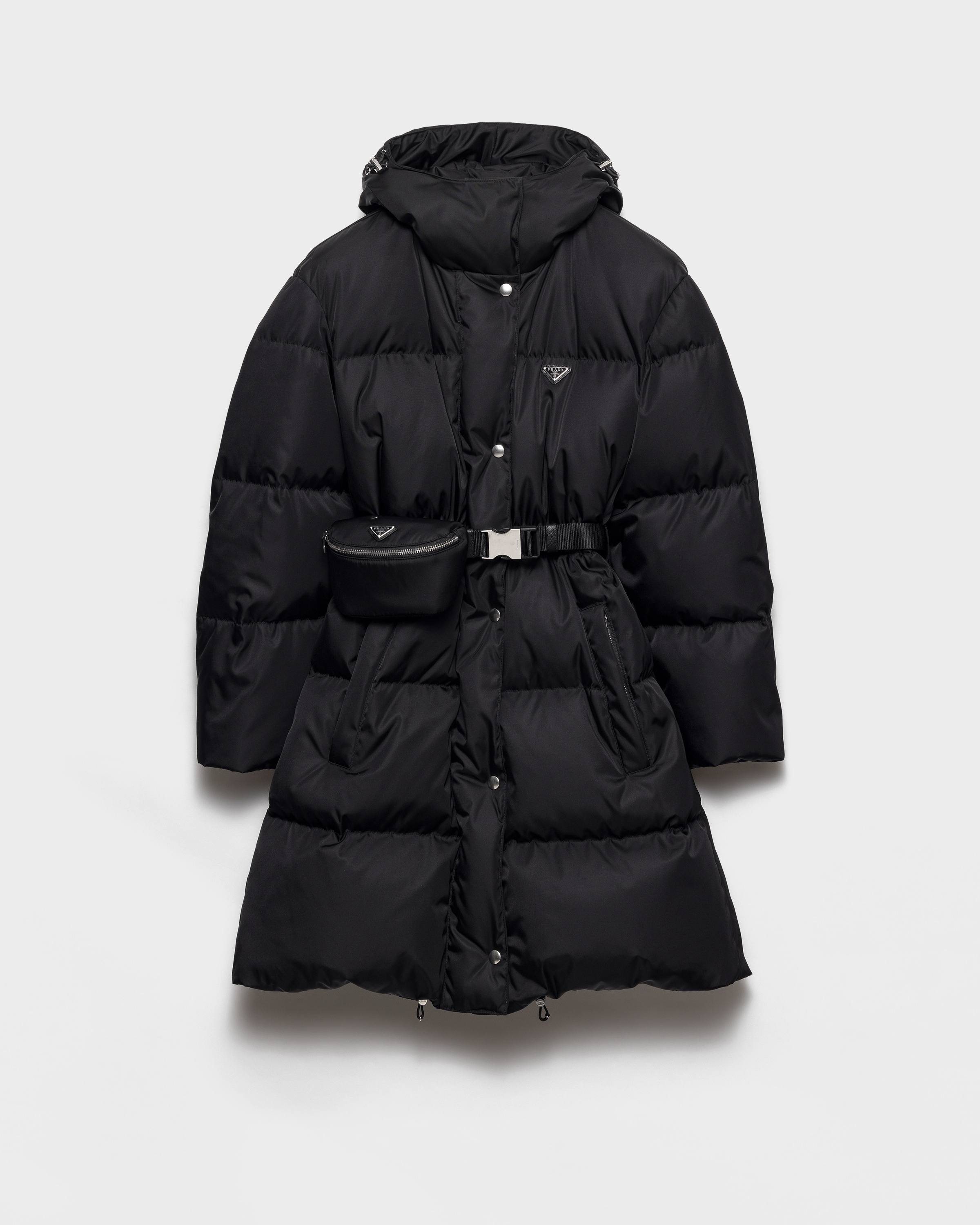 Black Re-nylon Down Coat | PRADA - Canada