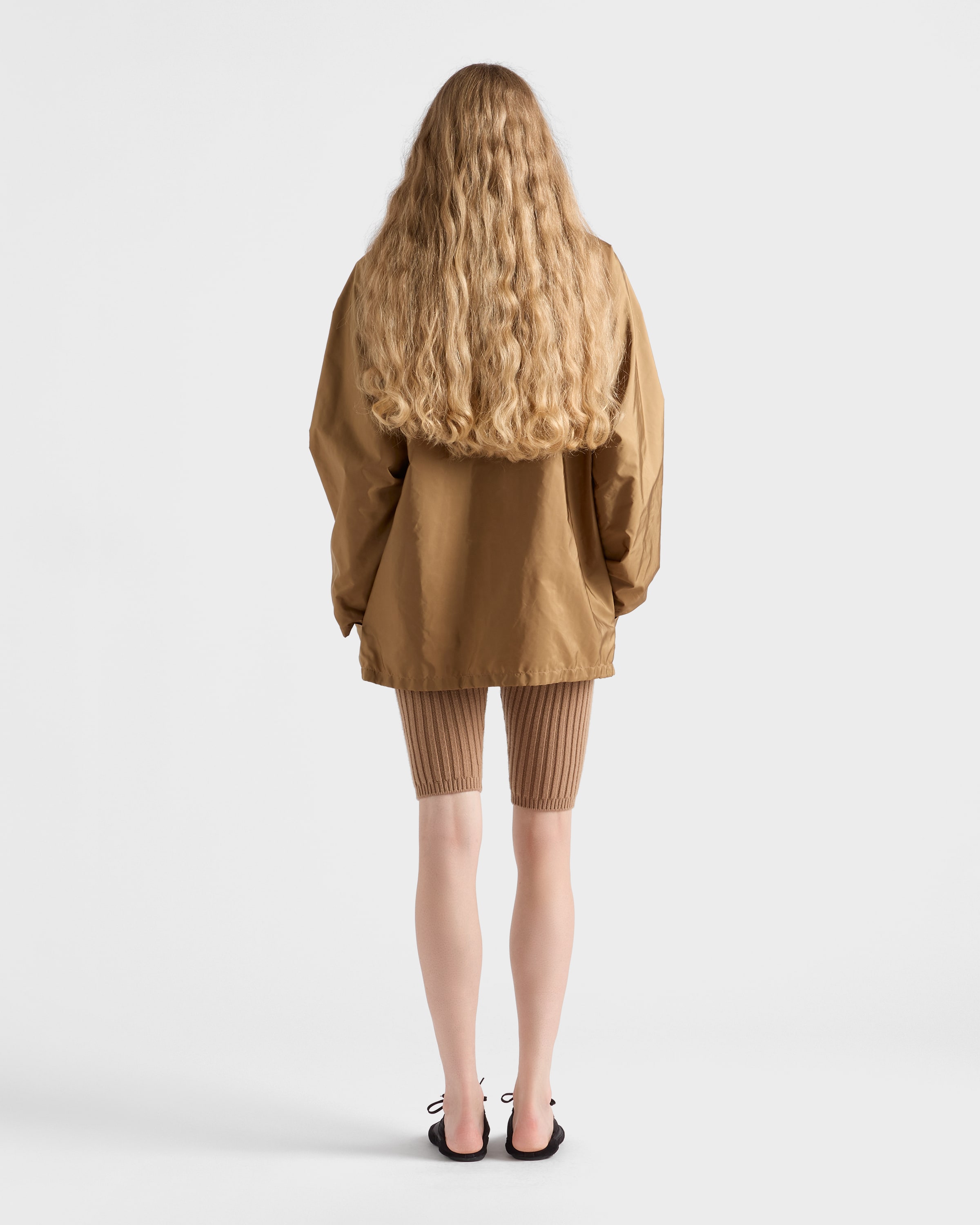 【PRADA】ライトウェイト Re-Nylon ジャケット★ベージュ★42 Cork Beige Lightweight Re-nylon Blouson Jacket | PRADA