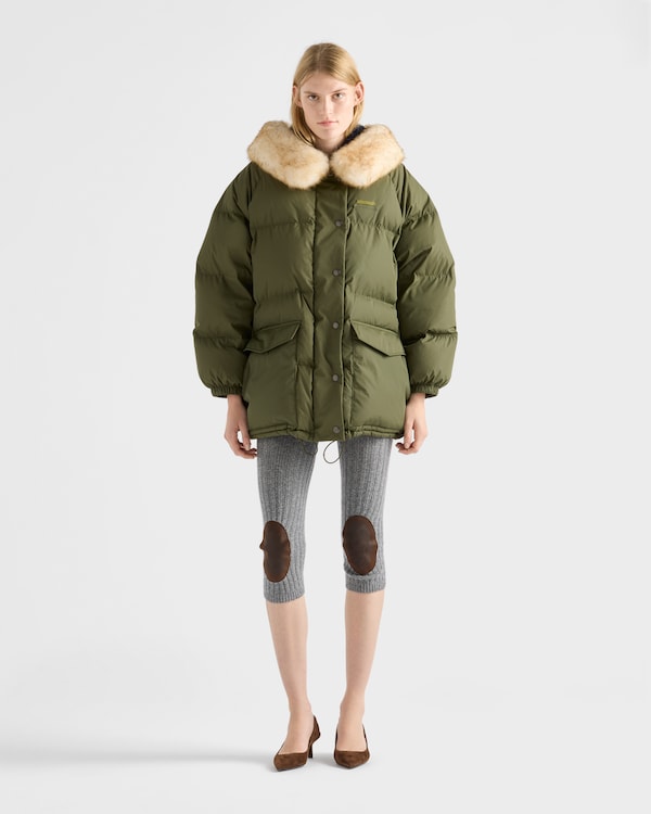 Doudoune en Re-Nylon - Vert Militaire Doudoune en Re-Nylon - Vert Militaire