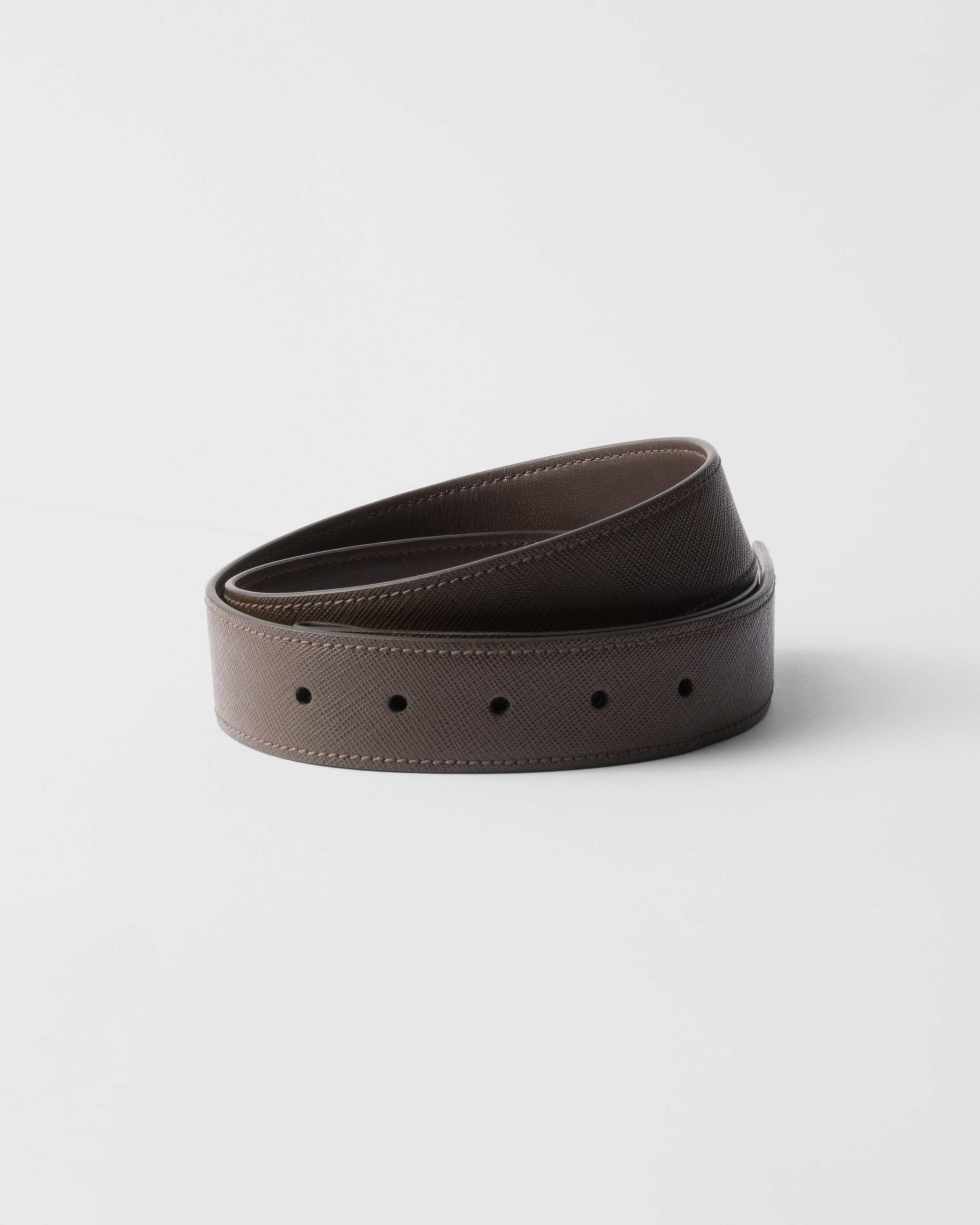 Prada Reversible Saffiano Leather Belt Strap