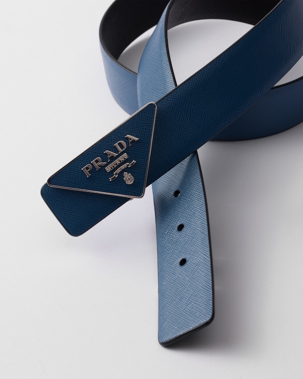Ceinture réversible en cuir Saffiano Ceinture réversible en cuir Saffiano