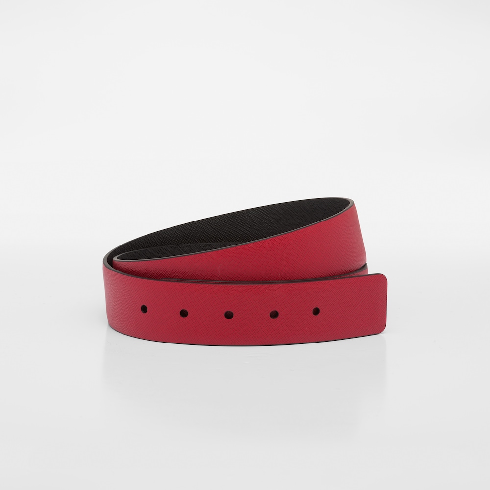 Prada Reversible Saffiano leather belt strap 1