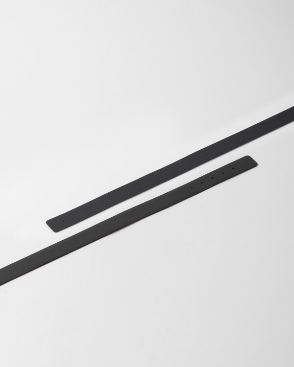 Reversible Saffiano leather belt strap Reversible Saffiano leather belt strap