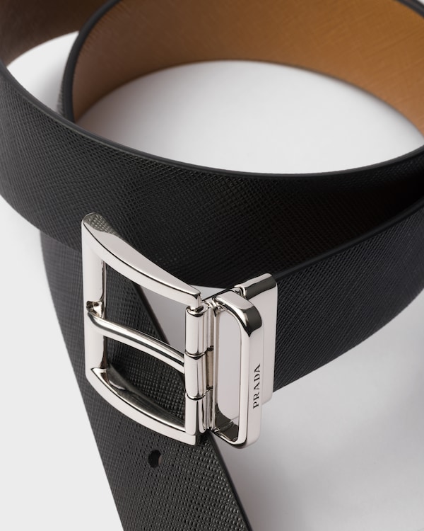 Saffiano Leather Reversible Belt Saffiano Leather Reversible Belt
