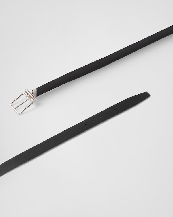 サフィアーノレザーxレザー リバーシブル ベルト サフィアーノレザーxレザー リバーシブル ベルト