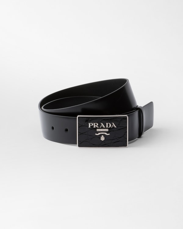 プラダ PRADA ベルト ブラック 1CC156 053 SAFFIANO