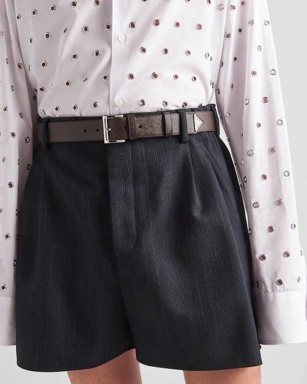 Saffiano leather belt Saffiano leather belt