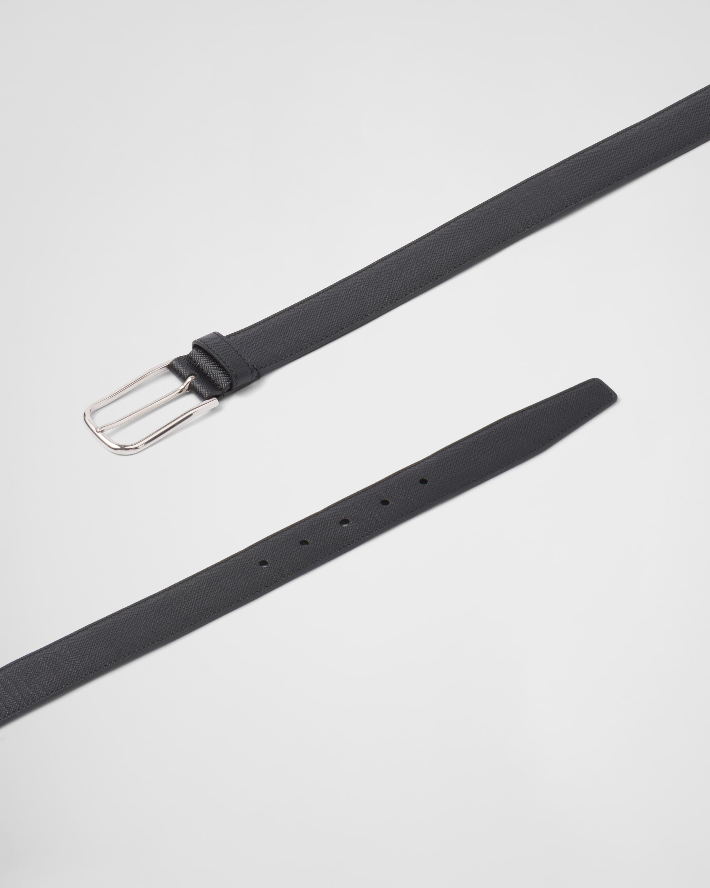 Black Saffiano Belt | PRADA Black Saffiano Belt | PRADA
