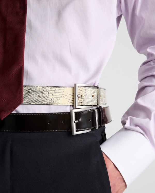 リザードスキン ベルト - ベージュ リザードスキン ベルト - ベージュ