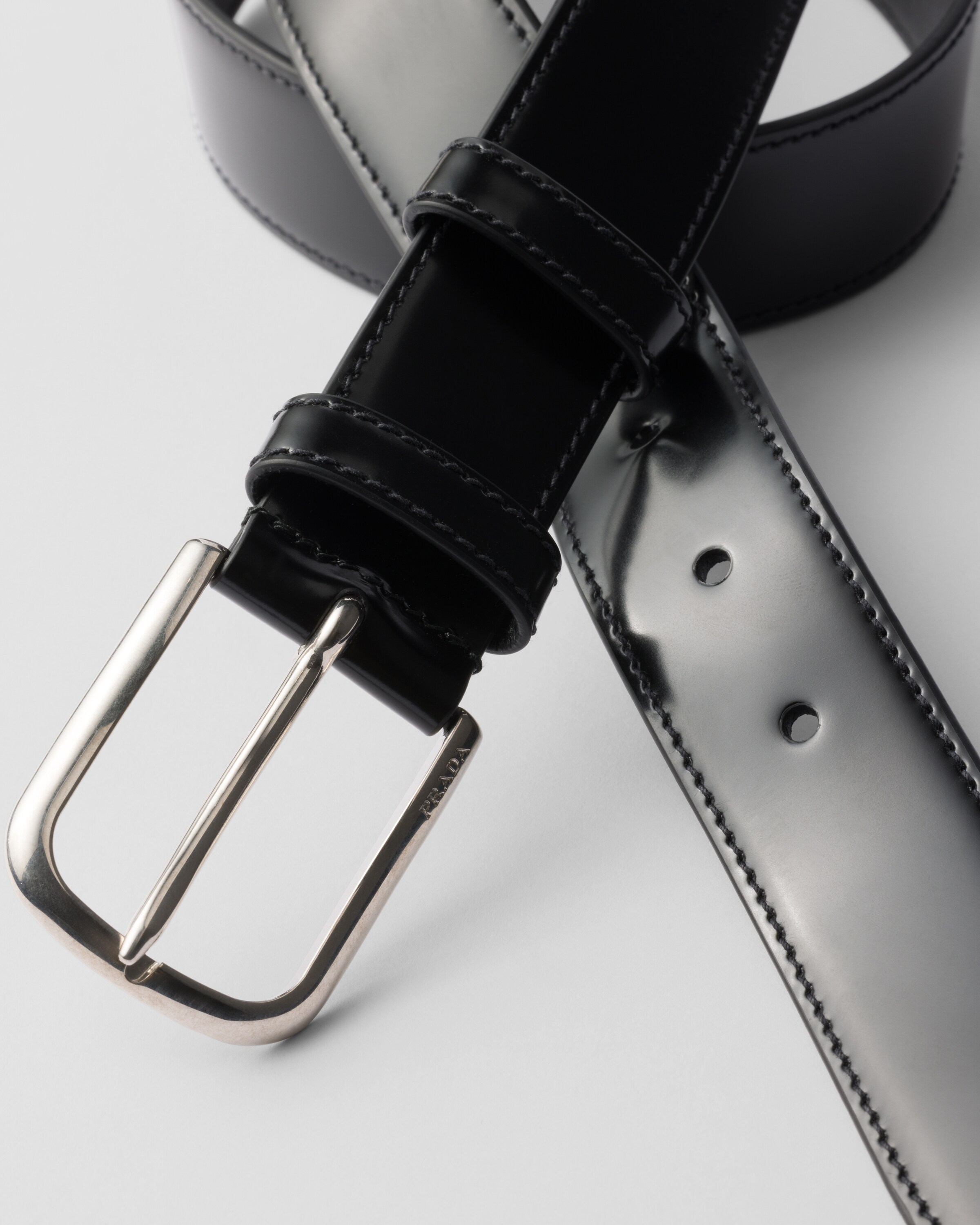 【日本入手困難】プラダ Brushed leather belt ベルト 日本入手困難】プラダ Brushed leather belt ベルト
