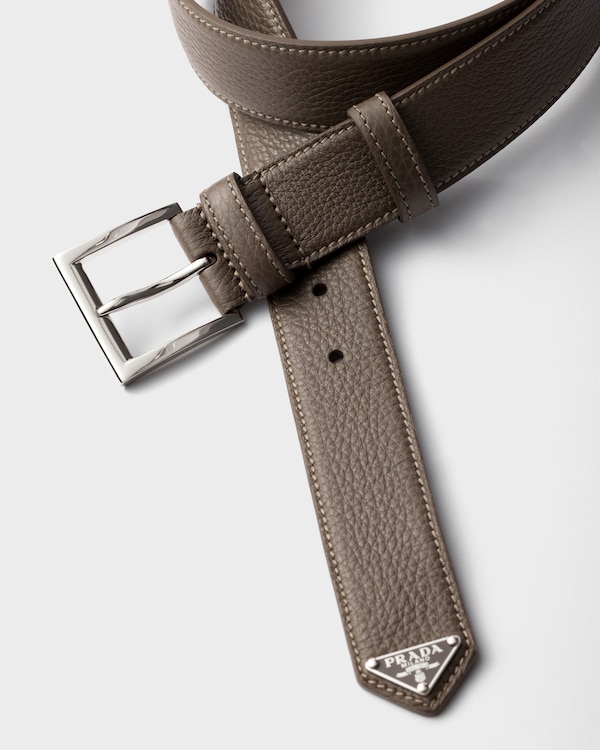 Ceinture en cuir - Gris Bambou Ceinture en cuir - Gris Bambou