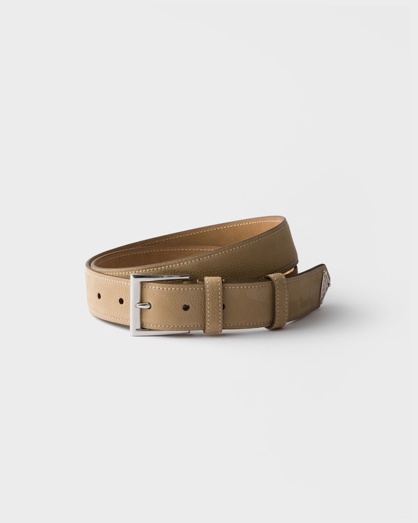 Nubuck leather belt - Desert Beige Nubuck leather belt - Desert Beige