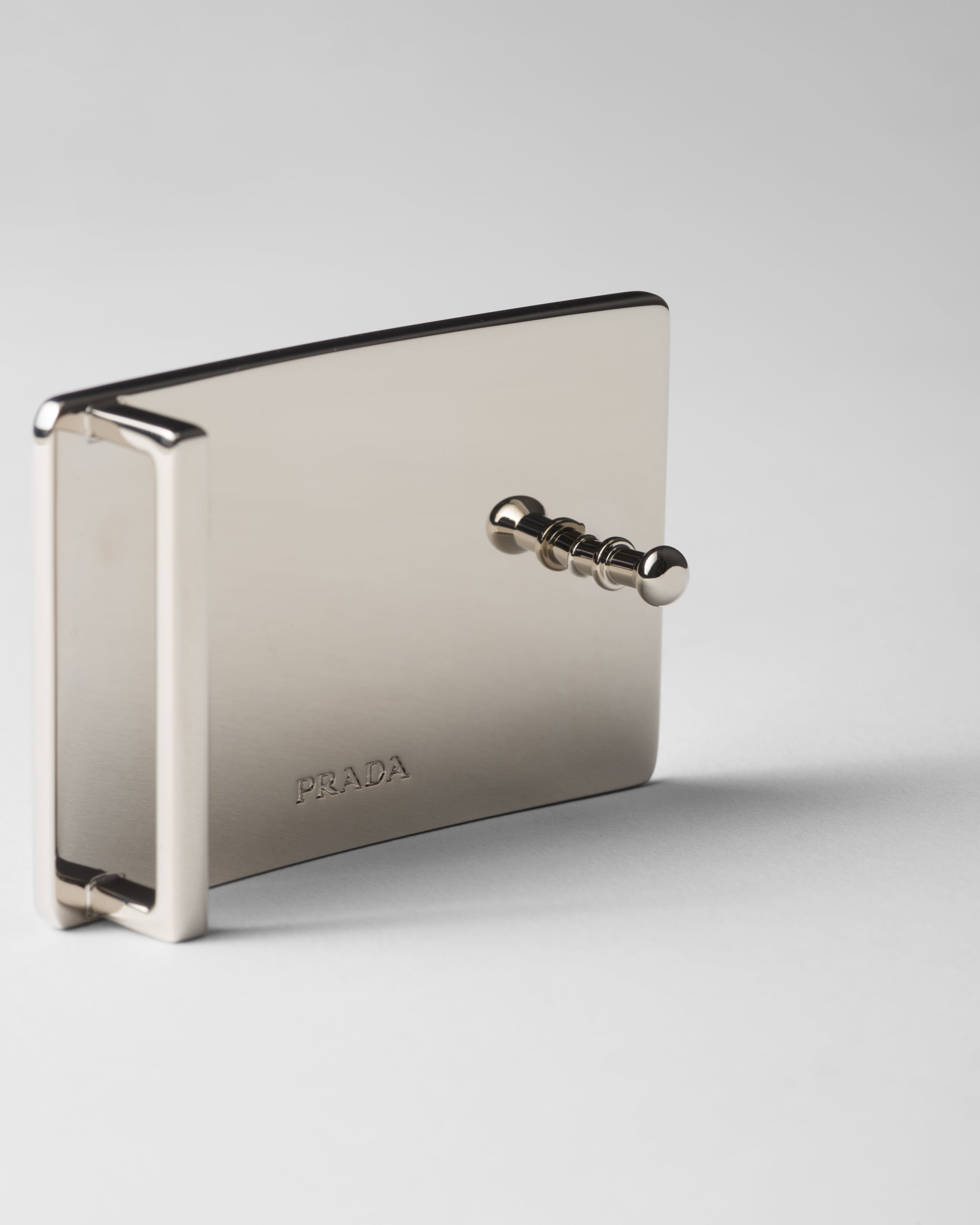 シルバー メタル ベルトバックル | PRADA