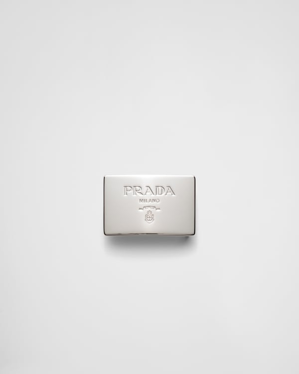 シルバー メタル ベルトバックル | PRADA
