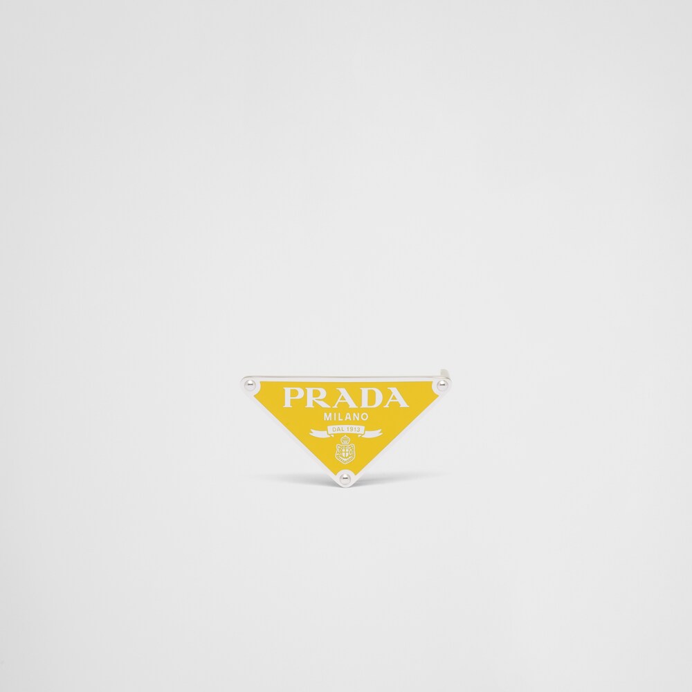 Prada Enameled-metal belt buckle 1