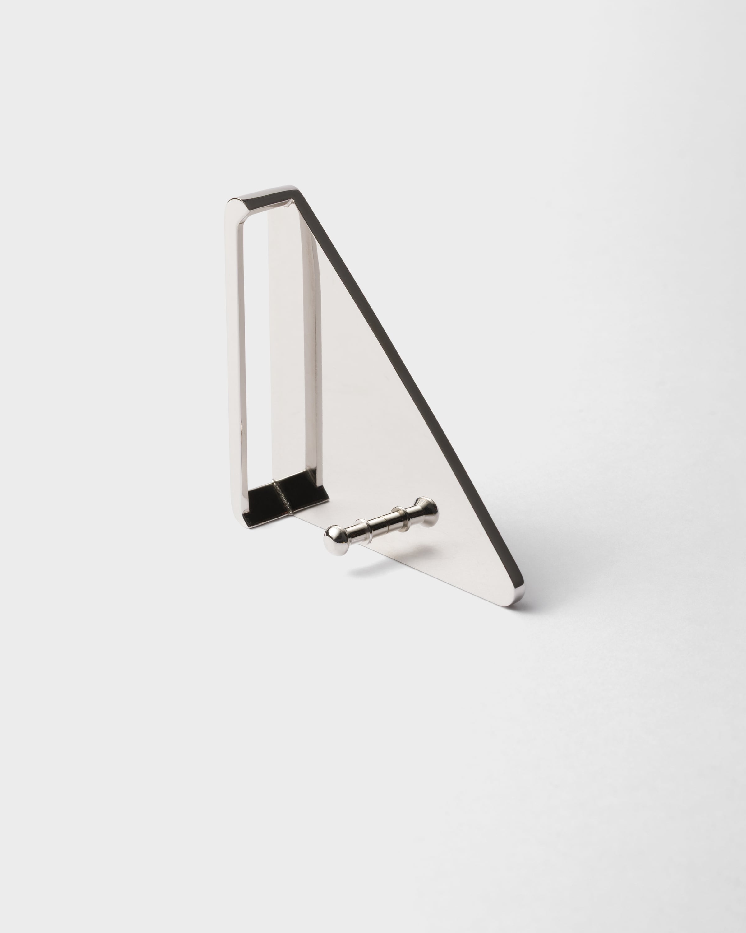 Prada Enameled-metal Belt Buckle In Caramel