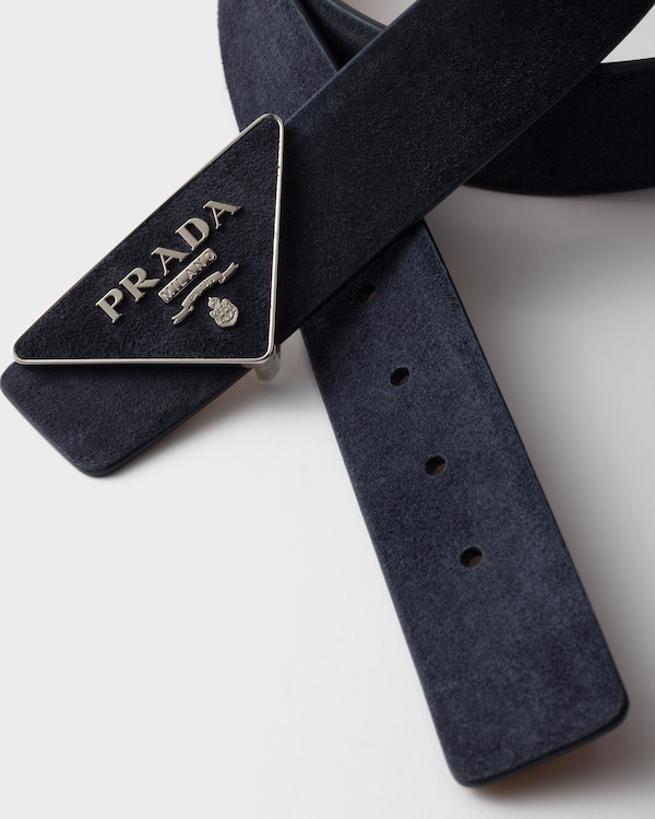 Schließe für Gürtelriemen aus Wildleder Schließe für Gürtelriemen aus Wildleder