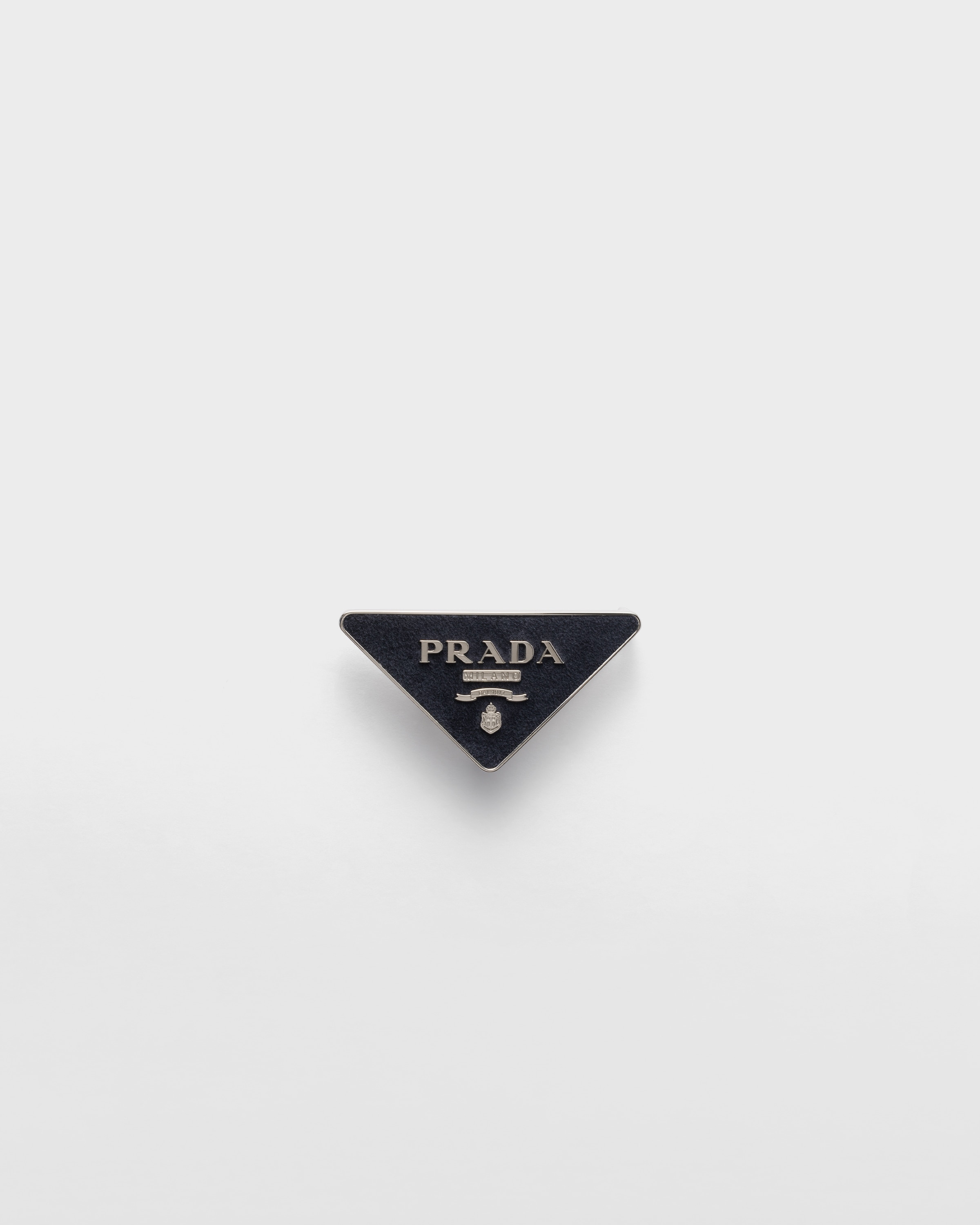 Prada Buckle For Suede Belt Strap In Navy