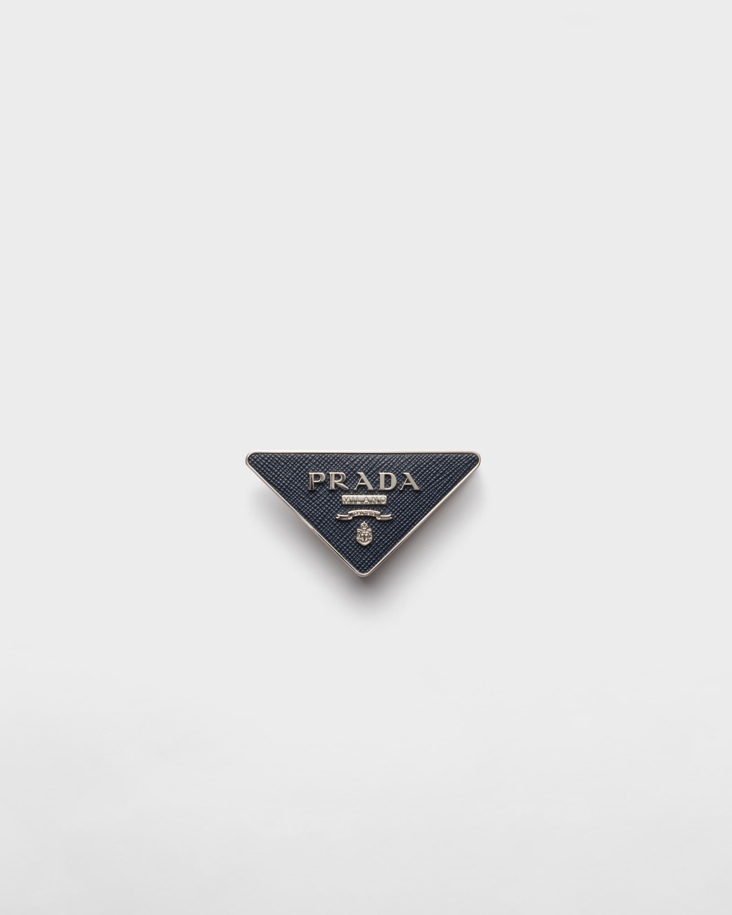Prada Saffiano Belt Buckle In Baltic Blue