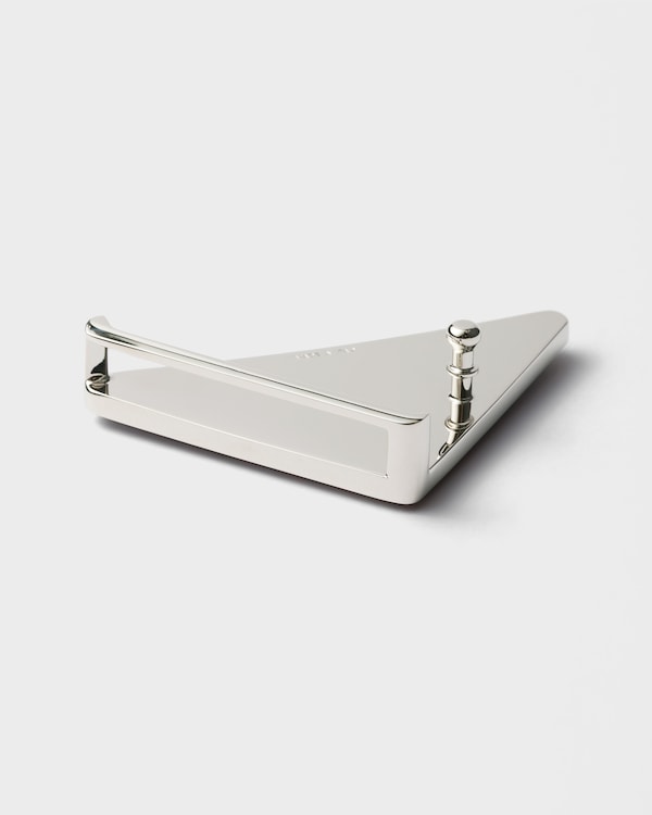 Saffiano belt buckle - Chalk White Saffiano belt buckle - Chalk White