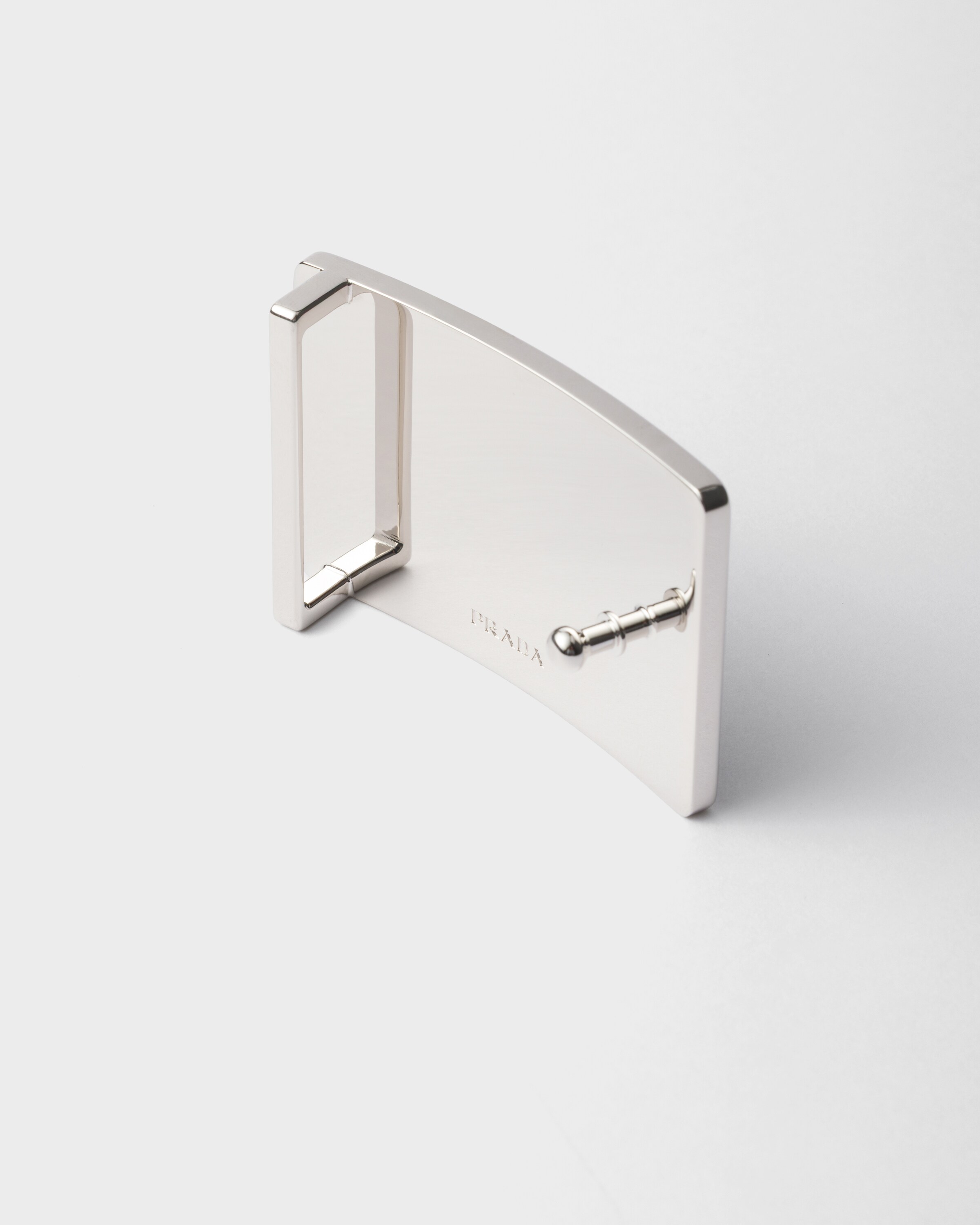 Prada Metal Belt Buckle In Baltic Blue