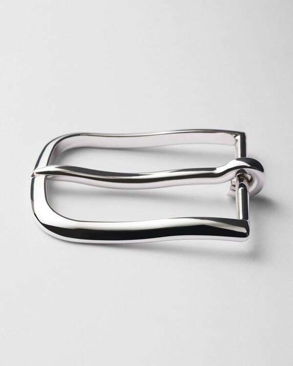 Metal belt buckle - Silver Metal belt buckle - Silver