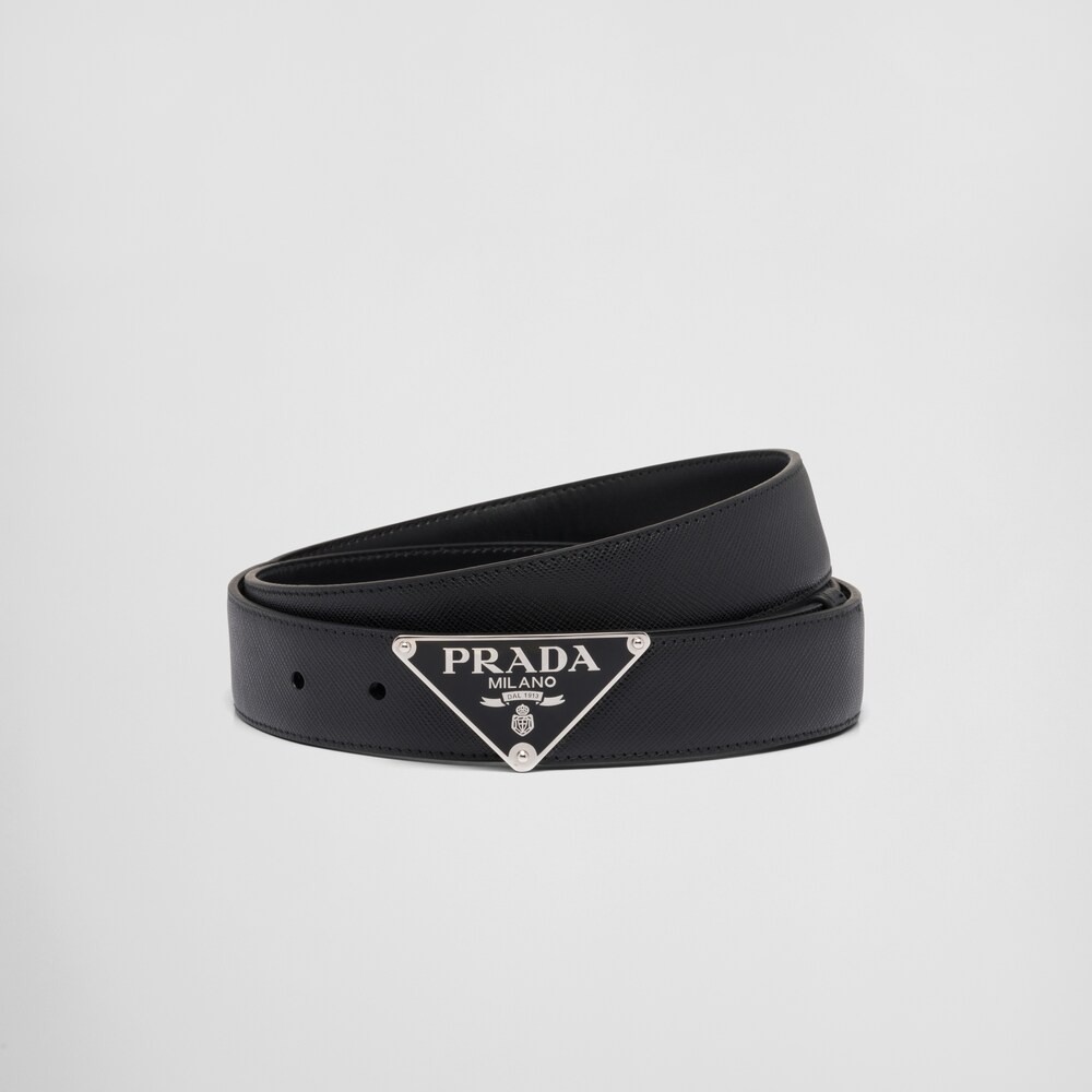 Prada Saffiano Leather Belt 1