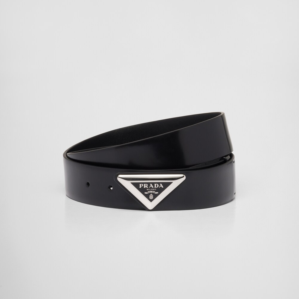 Prada حزام جلد مصقول 1