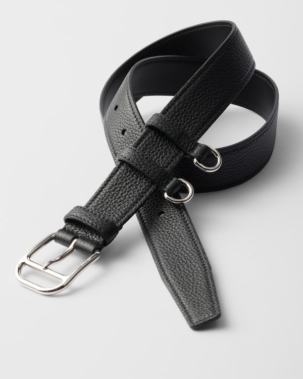 Leather belt - Black Leather belt - Black