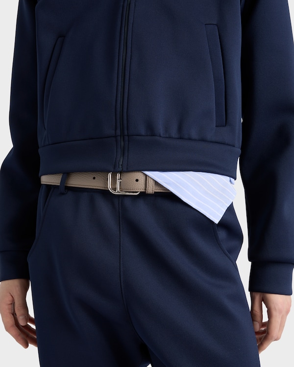 Leather belt - Bamboo Gray Leather belt - Bamboo Gray