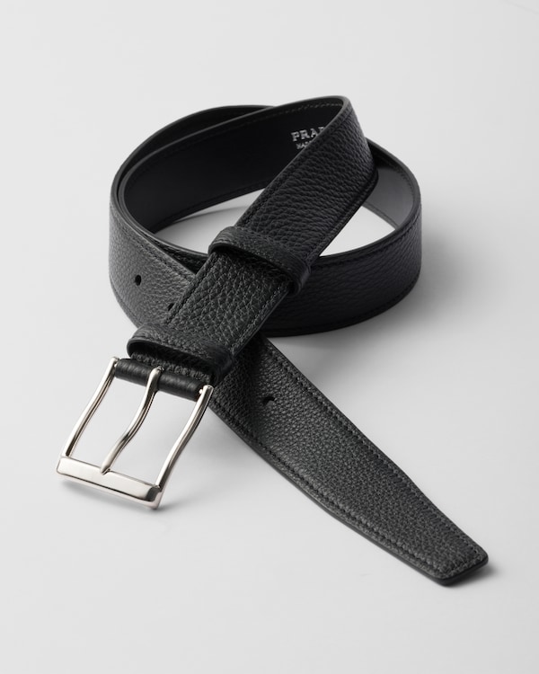 Leather belt - Black Leather belt - Black