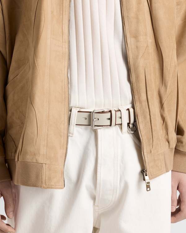 Leather belt - Chalk White Leather belt - Chalk White