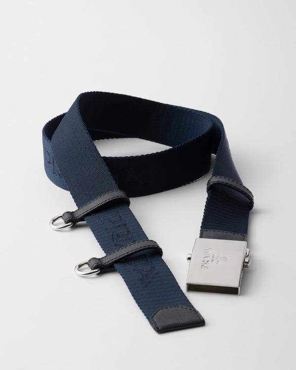 Ceinture en ruban de coton - Bleu Ceinture en ruban de coton - Bleu