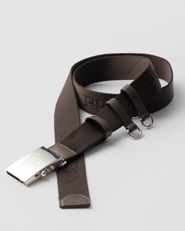 Cotton tape belt - Coffee Cotton tape belt - Coffee