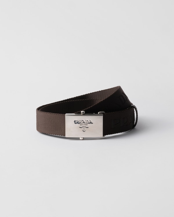 色々な Black Woven PRADA | belt Re-Nylon ベルト