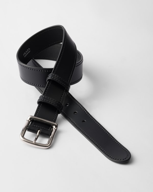 Leather belt - Black Leather belt - Black