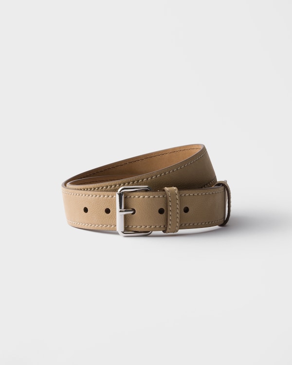 Nubuck leather belt - Desert Beige Nubuck leather belt - Desert Beige
