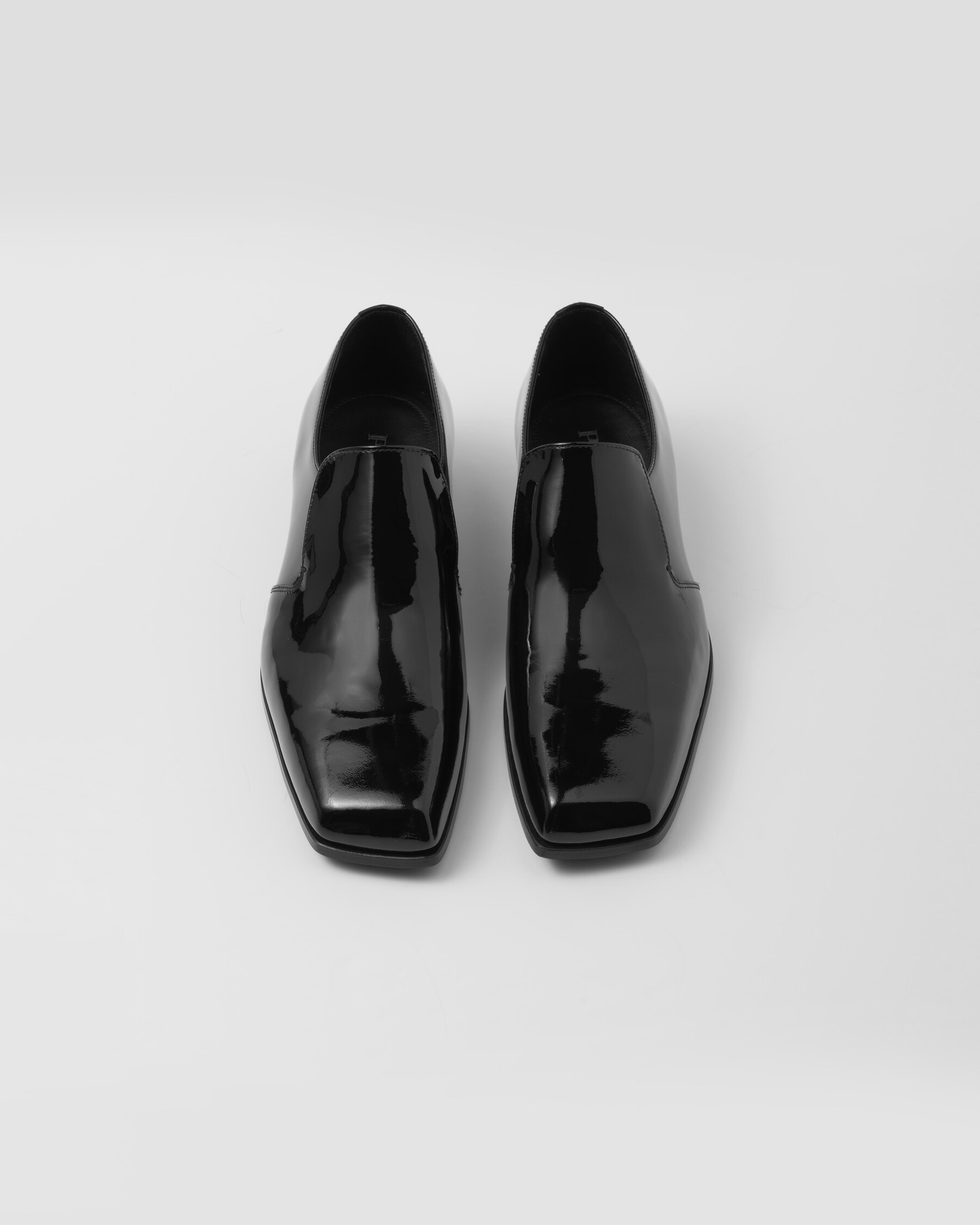 Black Patent Leather Loafers PRADA