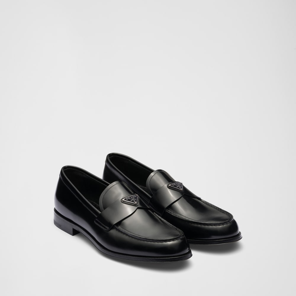 Prada 亮面皮革乐福鞋 1