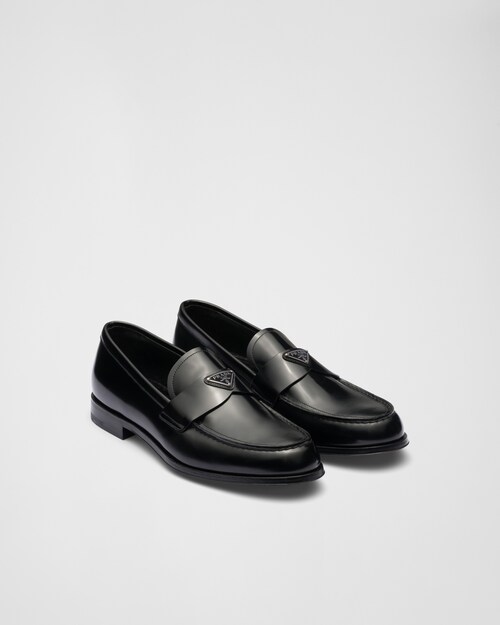 Prada 亮面皮革乐福鞋 1