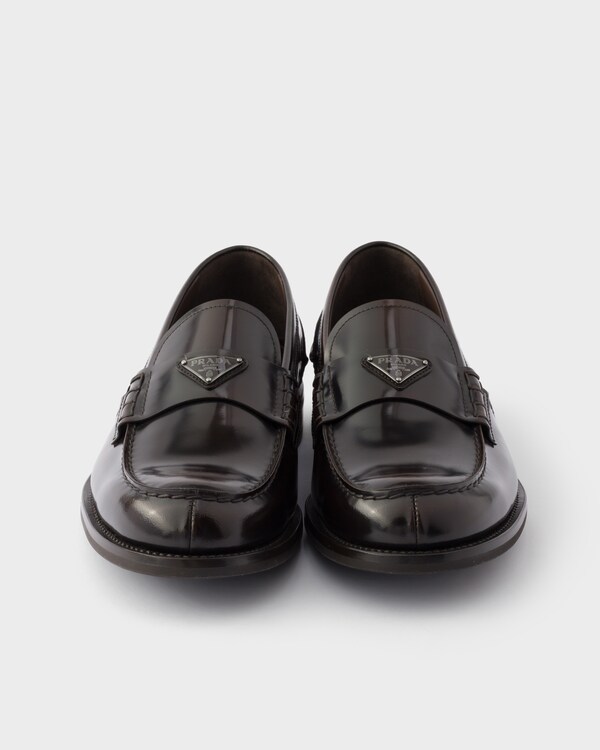 Brushed leather loafers - Burnt Brown Brushed leather loafers - Burnt Brown