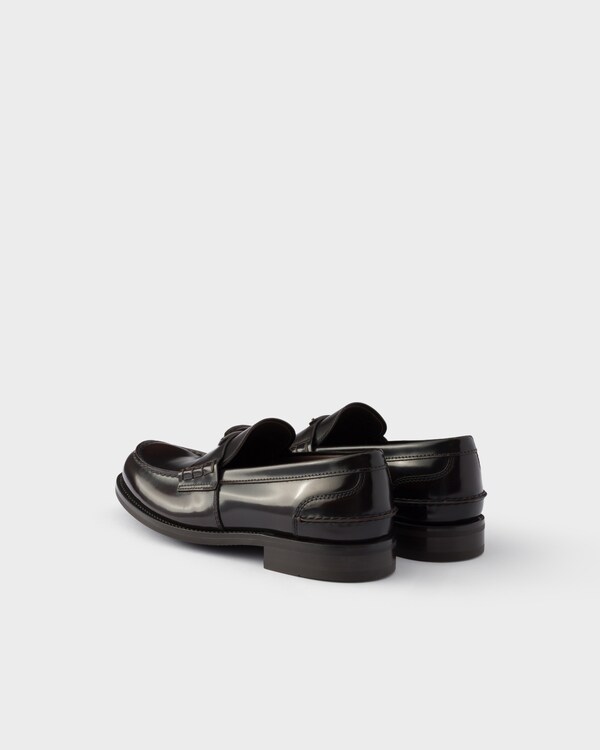 Brushed leather loafers - Burnt Brown Brushed leather loafers - Burnt Brown