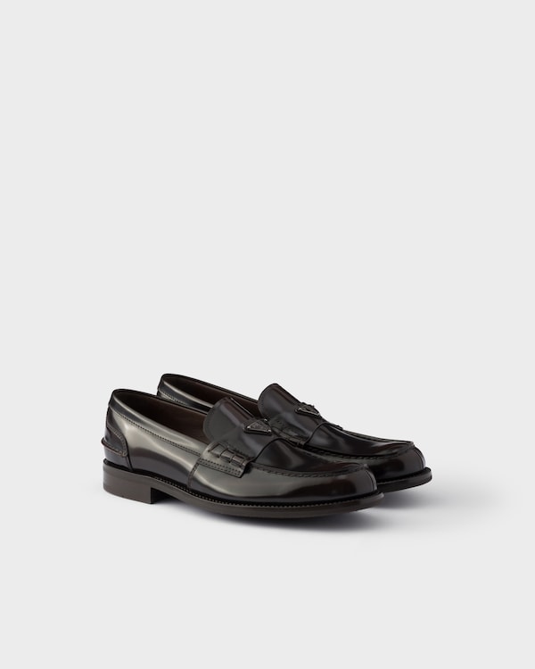 Brushed leather loafers - Burnt Brown Brushed leather loafers - Burnt Brown