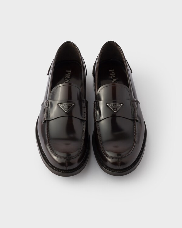 Brushed leather loafers - Burnt Brown Brushed leather loafers - Burnt Brown