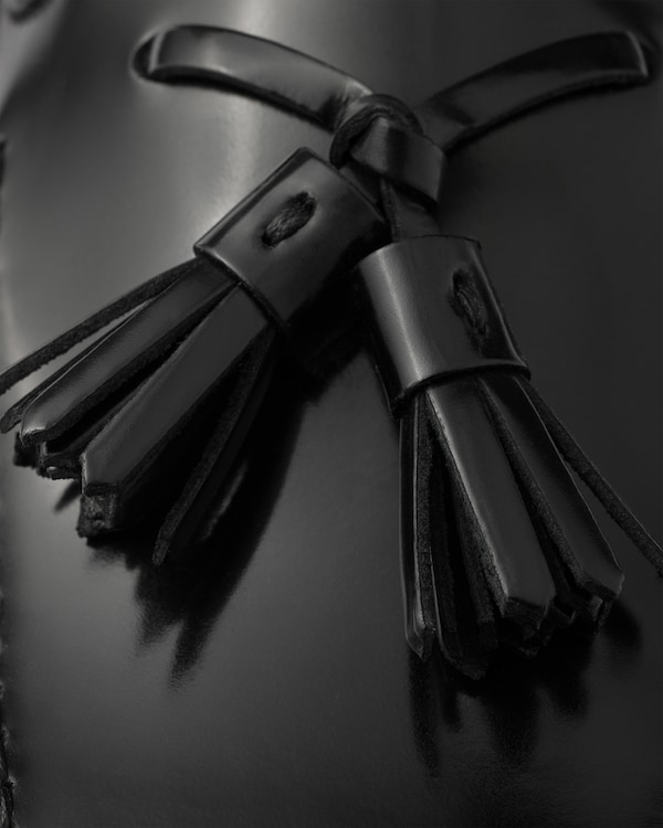 Brushed leather loafers - Black Brushed leather loafers - Black