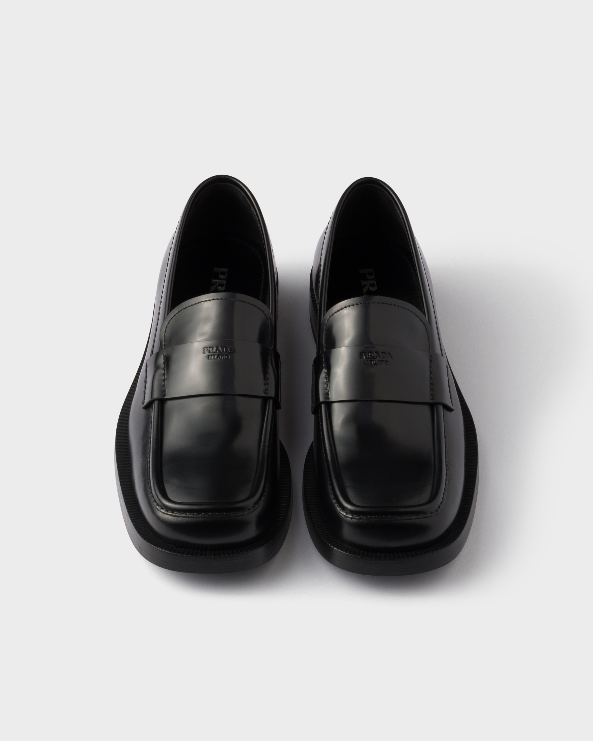 Prada Loafer Aus Gebürstetem Leder In Multi