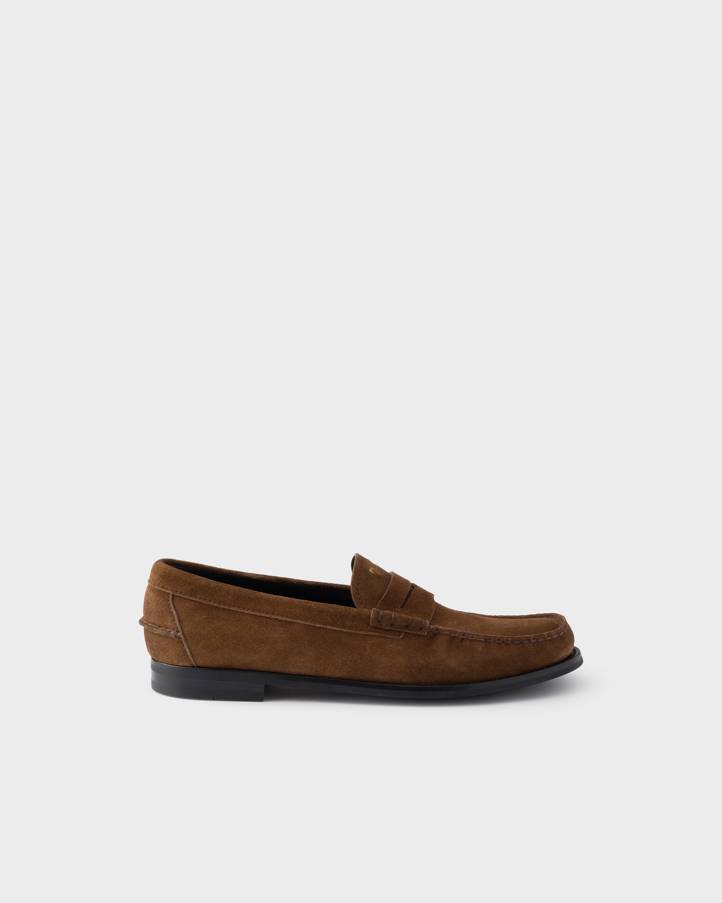 Prada Vintage-effect suede loafers
