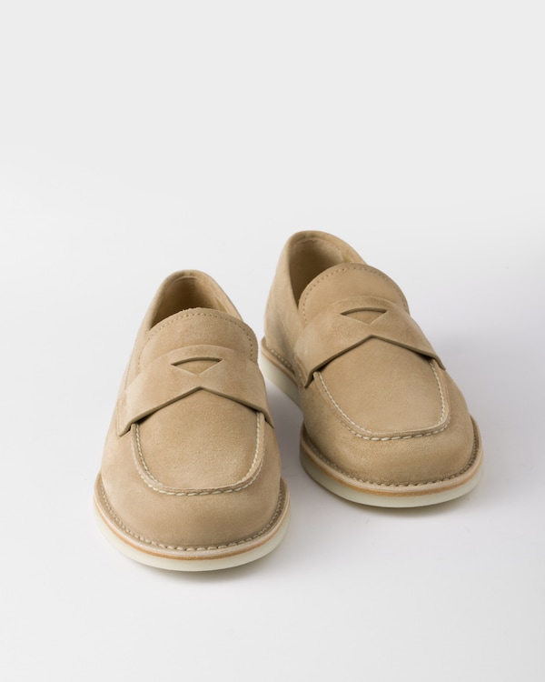 Bleached suede loafers Bleached suede loafers