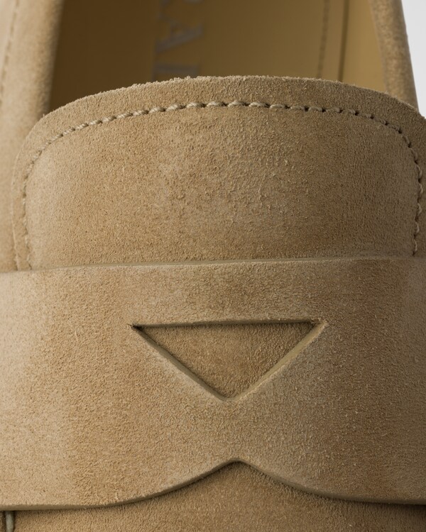 Bleached suede loafers Bleached suede loafers